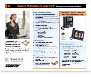 Quantum 2010 Voice over IP Brochure, PDF format